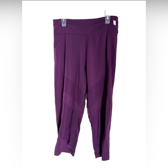 Neve Sara Baselayer Bottom Women’s S DriRelease Wool Blend Purple crop leggings - Picture 2 of 9